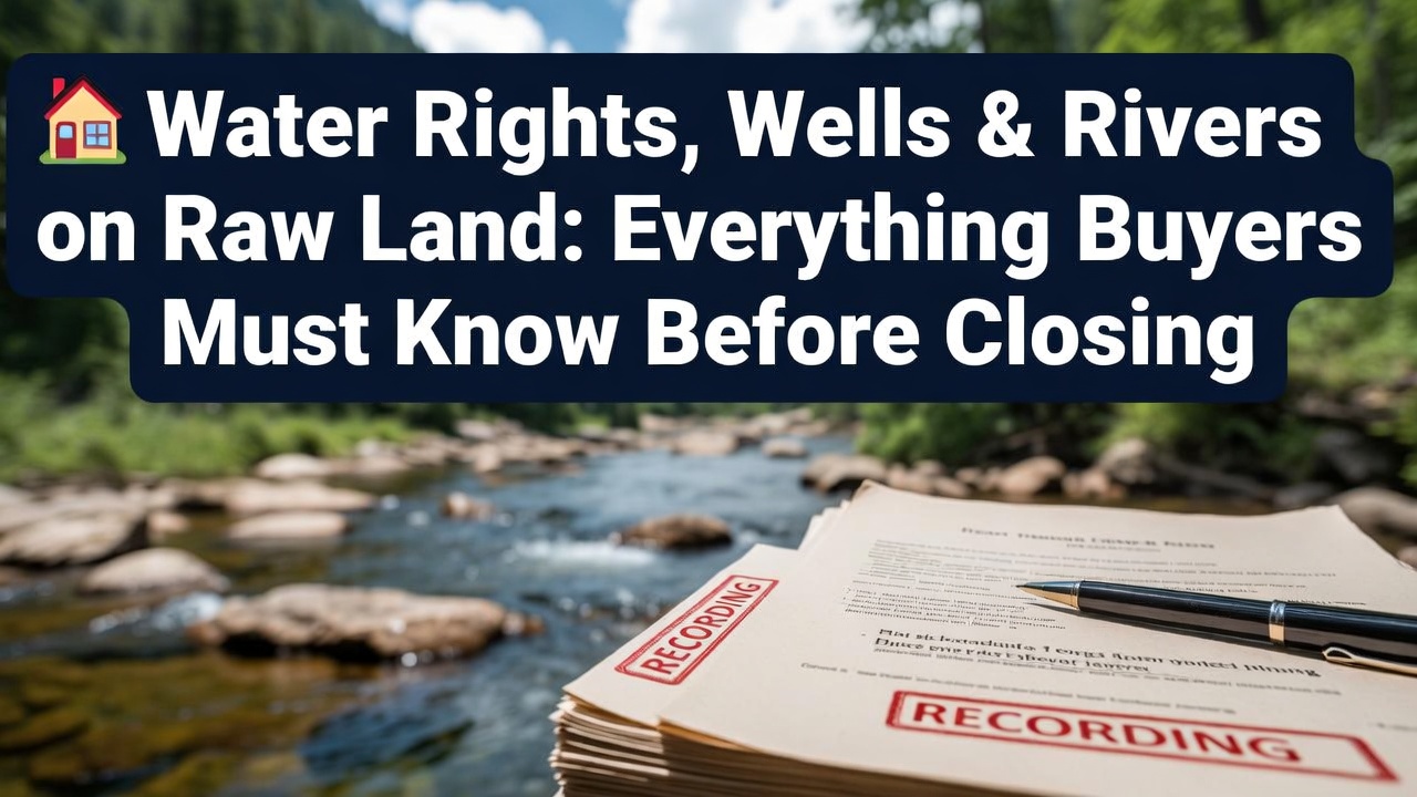 Farm Water Rights Water Rights, Wells & Rivers on Raw Land: Everything Buyers Must Know ...